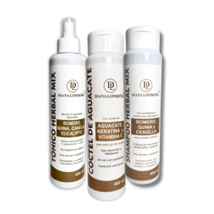 Kit Capilar Fortalecedor Romero – Tónico, Cóctel de Aguacate y Shampoo