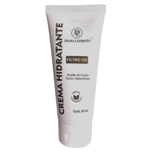 Crema Hidratante Facial con Filtro UV, Ácido Hialurónico y Aceite de Argán – 60 ml